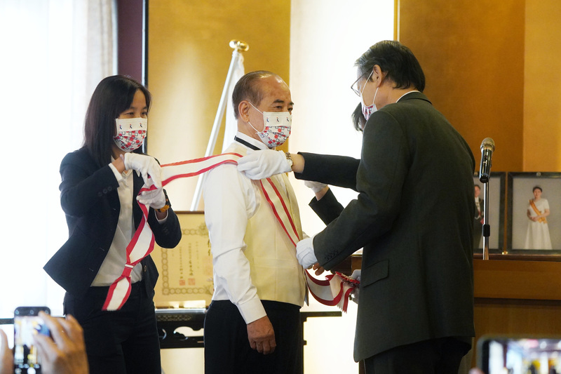 対外関係（2022-03-16）王金平・元立法院長、日本の「旭日大綬章」を受勲