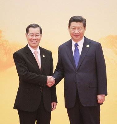 蕭・前副総統、APEC首脳会議に参加