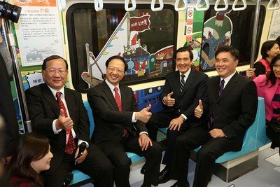 MRT松山線開通式、馬・総統「MRTは四つの特色」