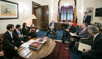 蔡・民進党主席、米国会議員を訪問