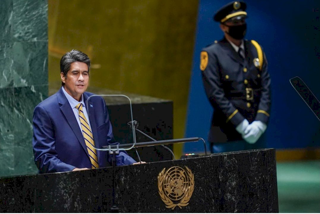 国連の一般討論演説が21日に始まり、パラオの大統領が台湾受け入れを促す談話を発表した。(写真:CNA)