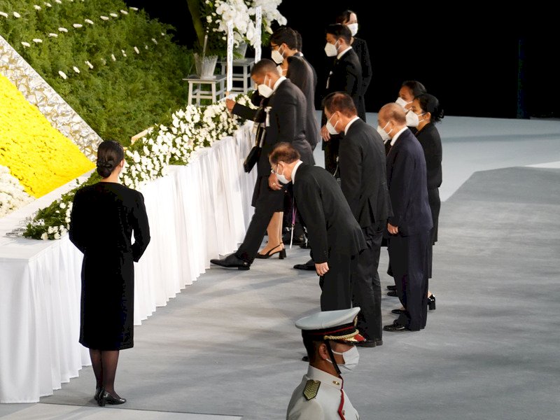 安倍元首相国葬指名献花、「台湾」と呼ばれる