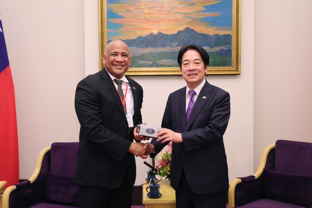 頼・副総統、セントルシアの副首相の表敬受ける