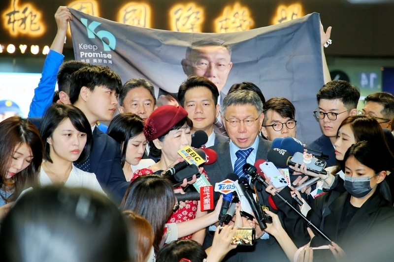 台湾民衆党の柯文哲・党首が訪日する前、インタビューで日本に台湾の状況をより理解してもらう必要があると述べた。（写真：CNA）