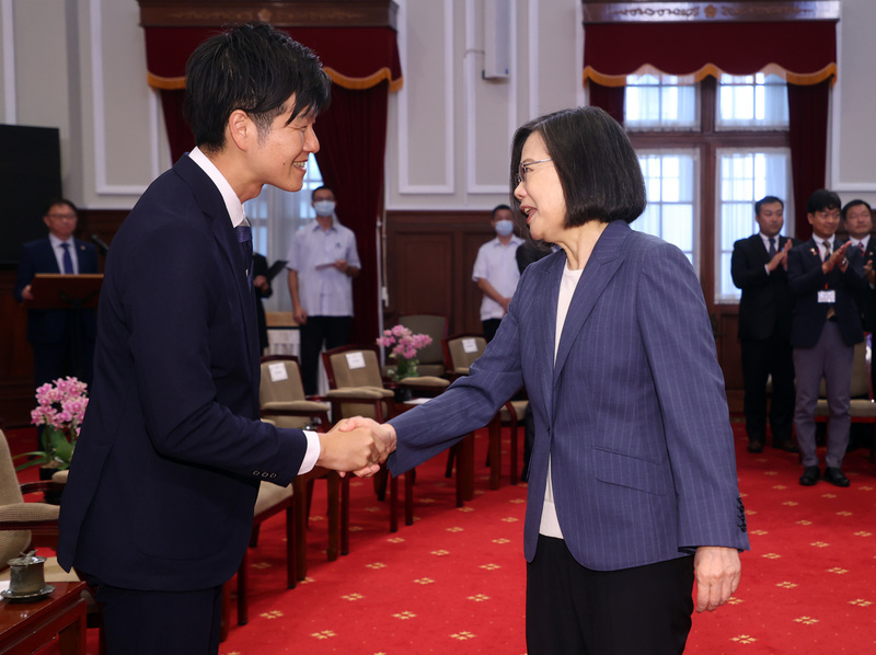 蔡総統、台日の青年が偽情報などの脅威の対策を共に探ろうと呼びかけ