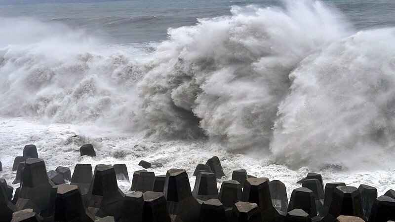 台風9号の影響、大雨に注意