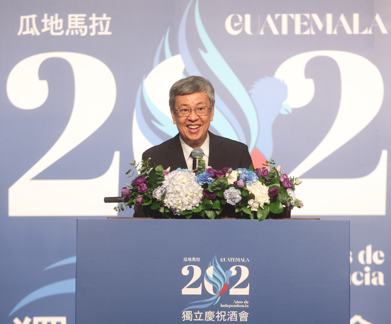陳・行政院長は、両国の友好関係及び台湾の国際組織参加に対するグアテマラの力強い支持に感謝を示した(写真：中央社)