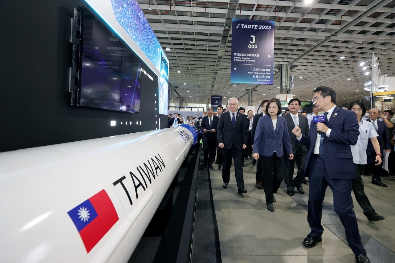 TADTE国防展示会、蔡‧総統は無人機に中国部品を使用しないことに評価