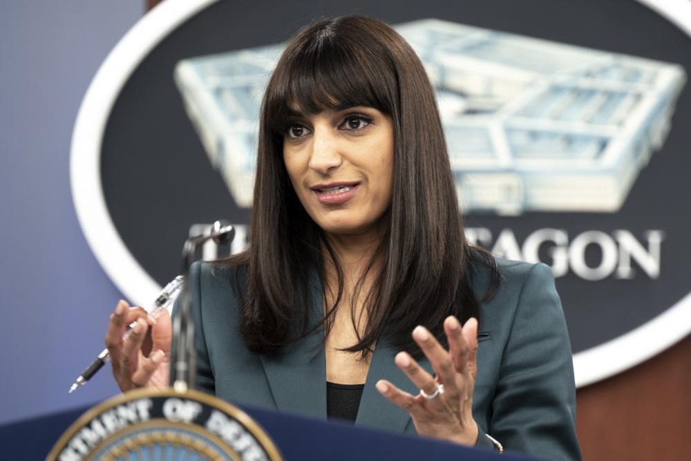 アメリカ国防総省のサブリナ・シン（Sabrina Singh）副報道官は19日の定例記者会見で、アメリカ側は中国に対し米中国防相会談を要請したが、残念ながら調整がつかなかったと述べた（写真：米国防総省）