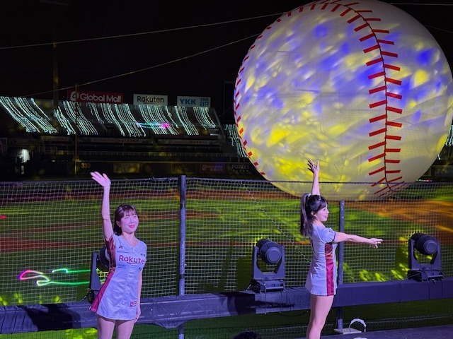 【2025年台湾ランタンフェス】楽天ガールズも登場し、会場を盛り上げる