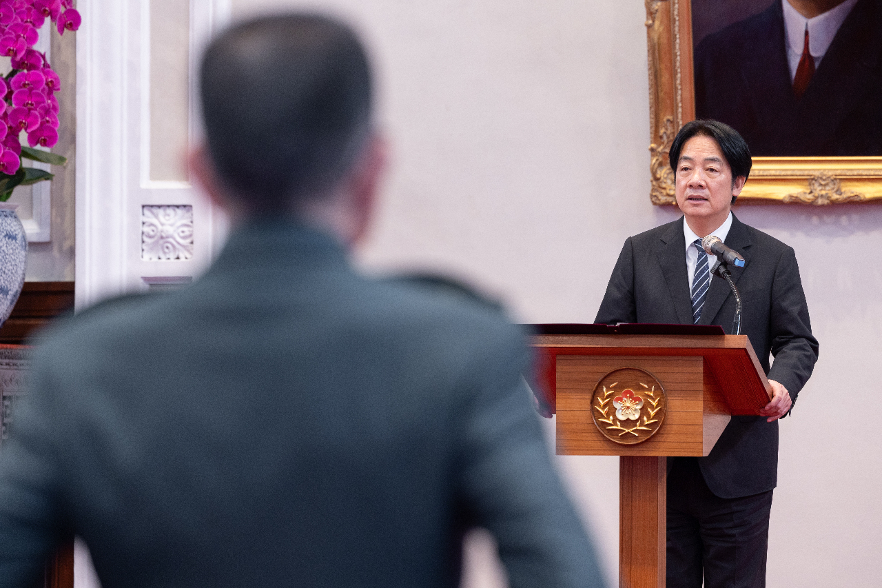 6名の将官が昇進、頼・総統：兵力構造見直しで作戦の強靭性向上を期待
