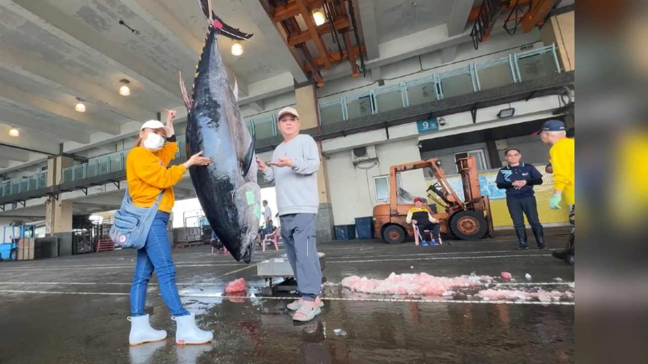 宜蘭‧蘇澳で今年の「初マグロ」水揚げ！216キロのクロマグロ