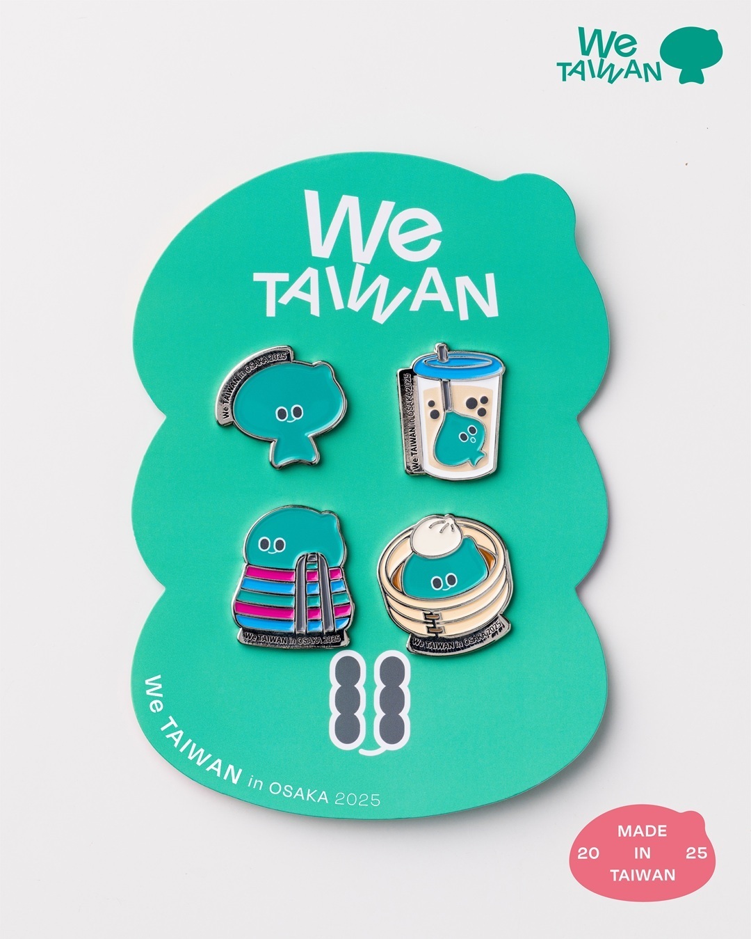 「We TAIWAN 台湾文化 in 大阪・関西万博」を開催、オリジナルキャラクター「a-We（アウィー）」を発表するとともに、社団法人中華文化総会と連携し、台湾製のオリジナルグッズを多数発売しています。（写真：文化総会）